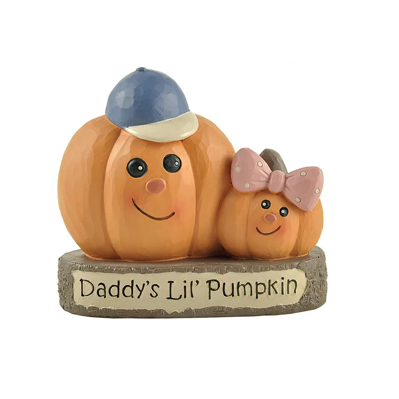 Pumpkin Decoration Artificial Baseball  Father And Son Pumpkins Figurines For Kids