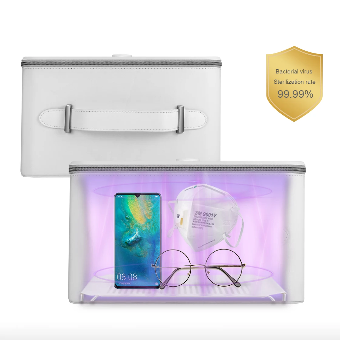 Portable UVC led Germicidal Bag 99.99% sterilization rate CE Disinfection ultraviolet Box Baby UV light Storage hand sanitizer