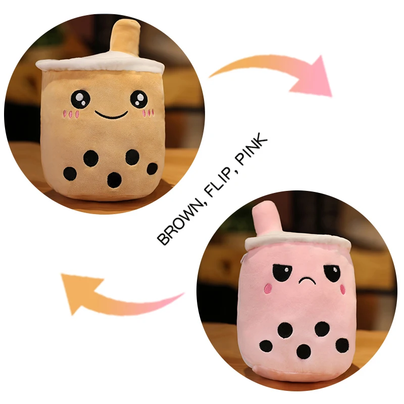 reversible boba plush