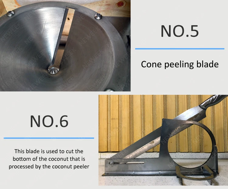 Neweek Electric Cutting To Diamond Shape Young Coconut Trimming Machine