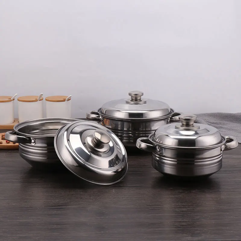 stainless steel cooking pot set