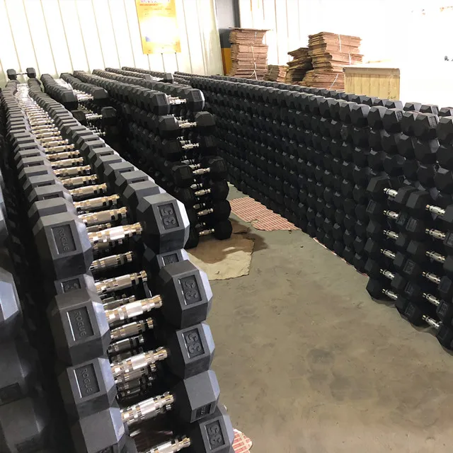 dumbbell rubber