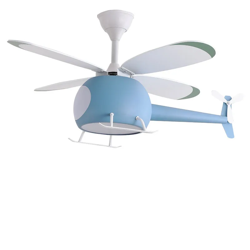Helicopter Fan Modern Aircraft Ceiling Fan With Led Light Children's