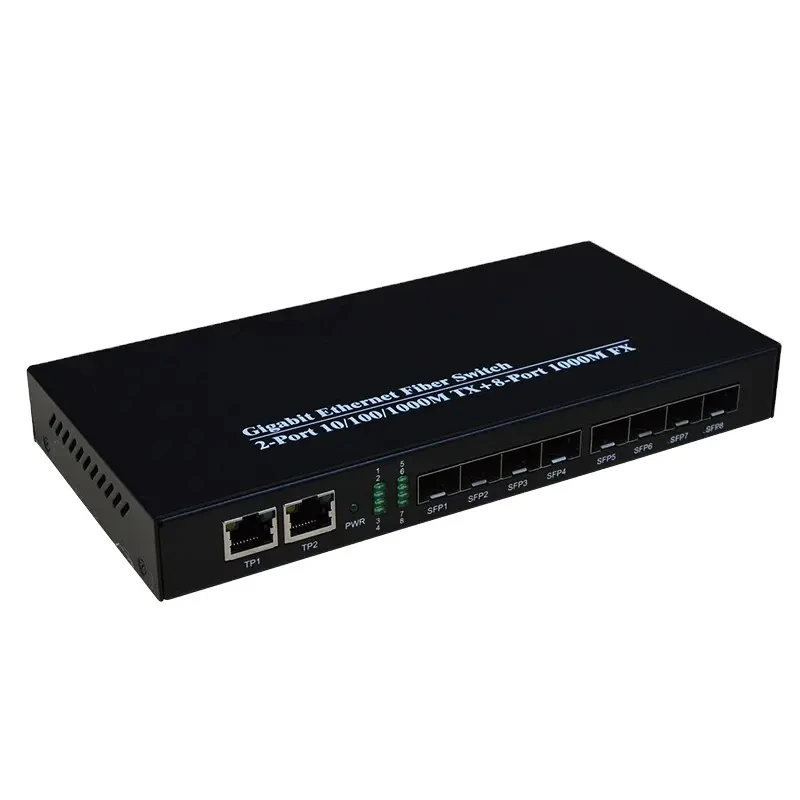 Commutateur 8 ports Gigabit SFP 2x1000Mbps RJ-45 8 ports SFP fournisseur