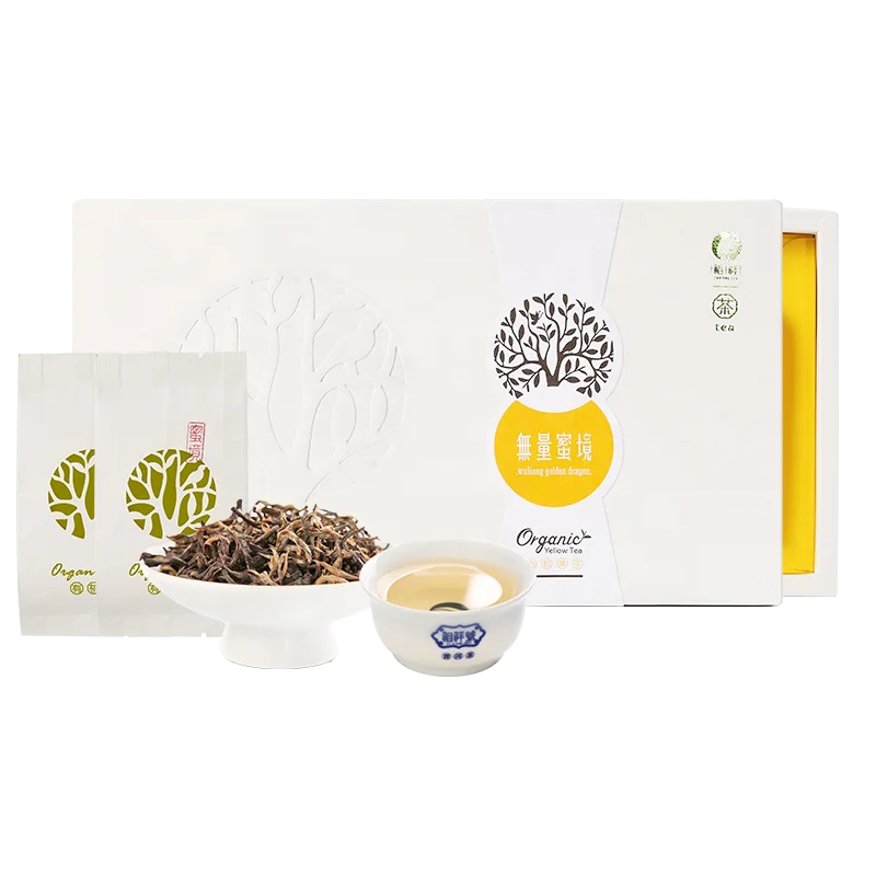 
Yunnan ZuXiang Organic Bagged Yellow Tea Gift Box Fashion Luxury High Quality High End Tea Unisex Tea 