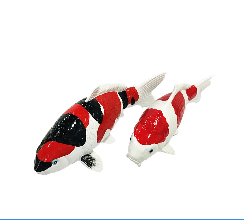 Aquarium Artificial Resin Floating Pond Decoration Animal Statue Orange