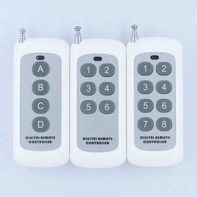 433MHz RF learning receiver module with LED indicator and learning button