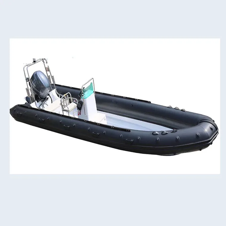 high quality rigid hypalon material hull inflatable fiberglass fishing cabin rib boat