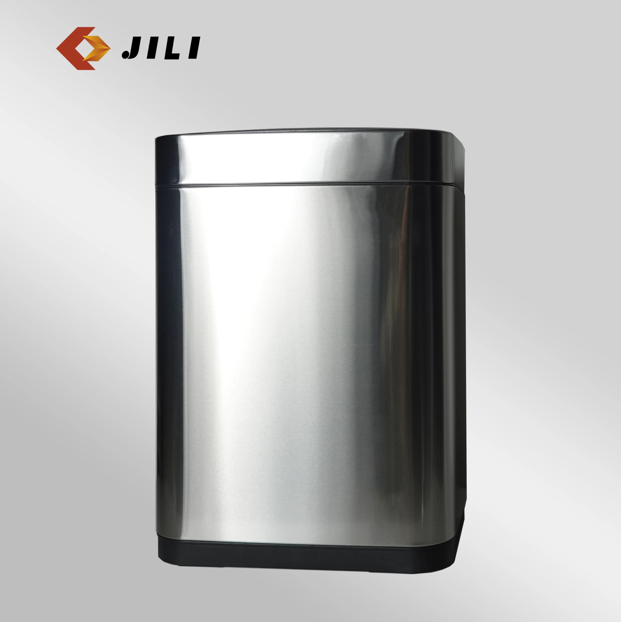 60l 16 Gallon Waste Bin,Rectangular Vibration Sensor Trash Can Stainless Steel Smart Garbage Can