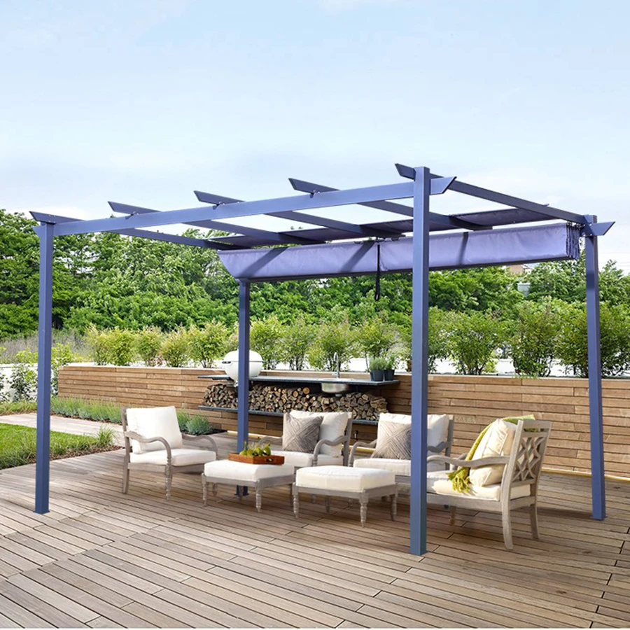 German Gazebo 4x4 Outdoor Aluminium Pergola Bioclimatica Gazebos With