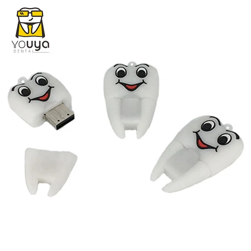 Best Selling PVC Material Tooth Shape 16GB USB Flash Drive For Dentist Gift - ANKUX.COM