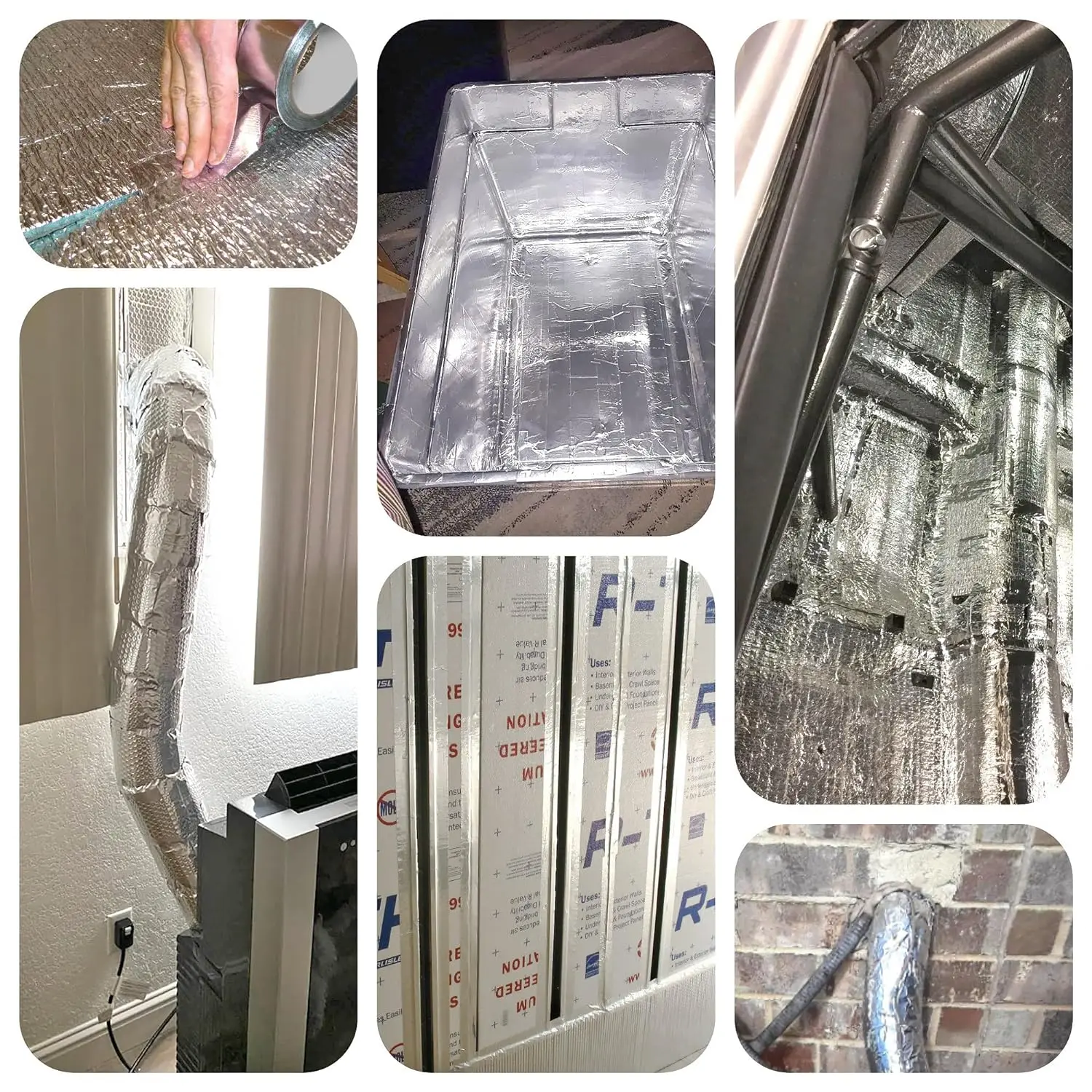 管道工程用铝箔胶带绝缘胶带金属胶带高温重型暖通空调胶带