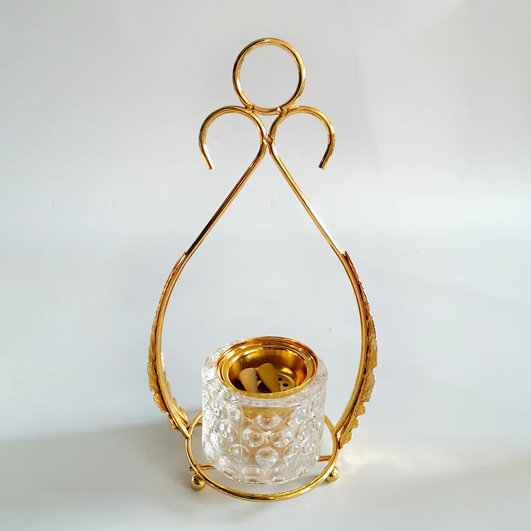 Hot sale manufacture incense burner middle east dubai  arabic glass metal censer