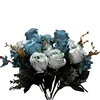 9 heads silk roses bouquet plant artificial flowers holding flowers foreign trade home decoration wedding holiday flowers