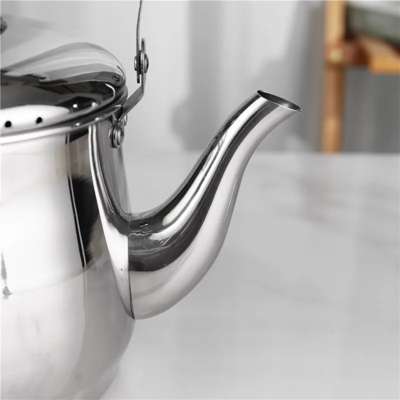 Stainless Steel Wide Mouth Pot Tea Water Kettle With Bakelite Handle ...