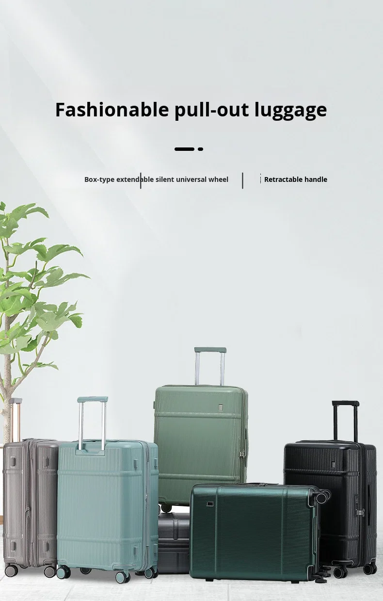 product 28 inch lightweight travel luggage new stylish durable expandable design large capacity minimalist classic trolley case-6