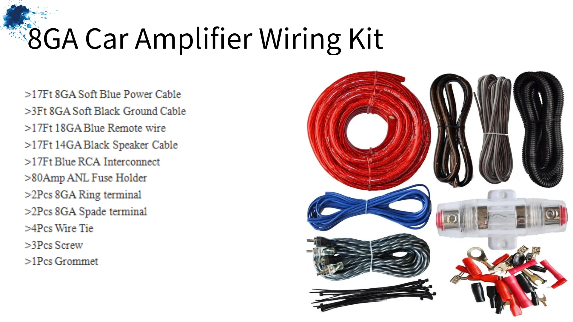 Ofc Installation Wiring Kit 4ga Amplifier Wiring Kit Car Amp Wiring ...