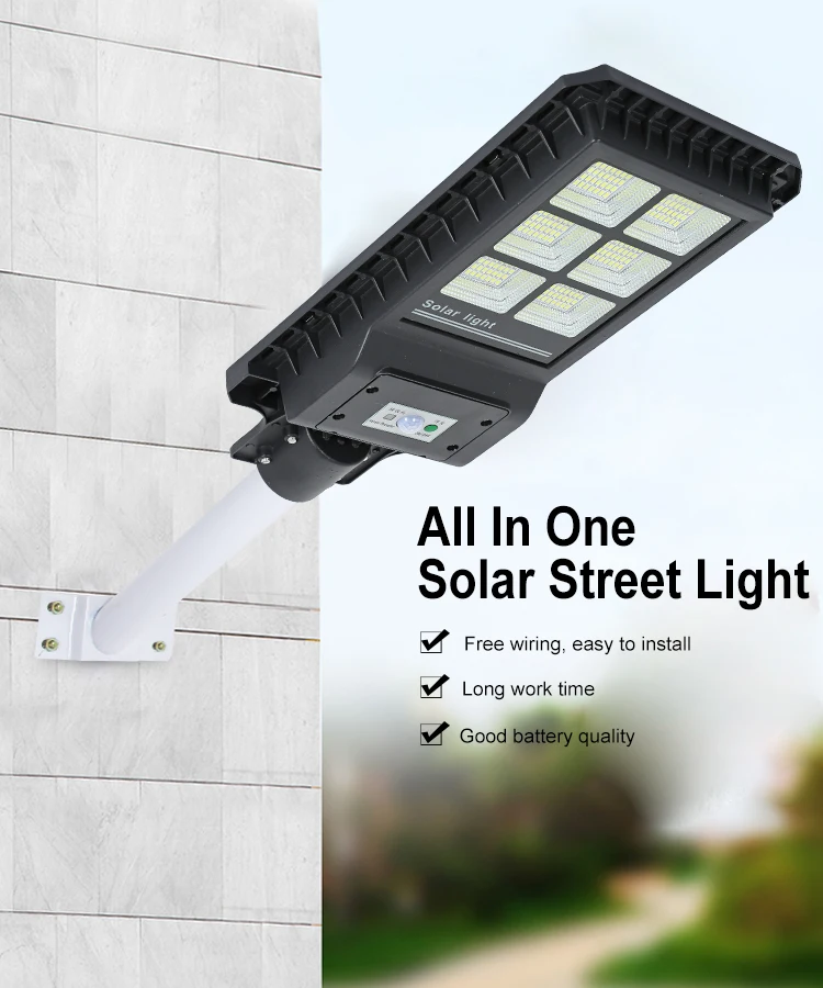 IP65 waterproof outdoor smd 60w 120w 180w integrated all in one solar led streetlight