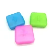 Square shaped 4 grids medicine pill box / weekly pill organizer / travel pill container