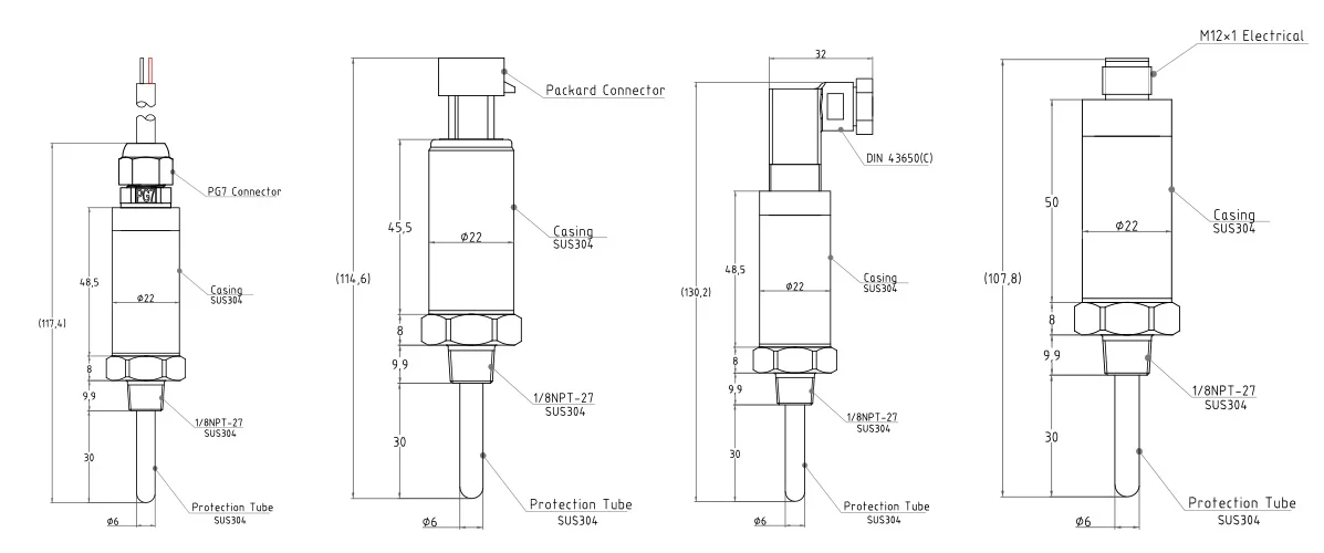 High Quality Rtd Pt1000 Oil Temperature Sensor 420ma Buy High