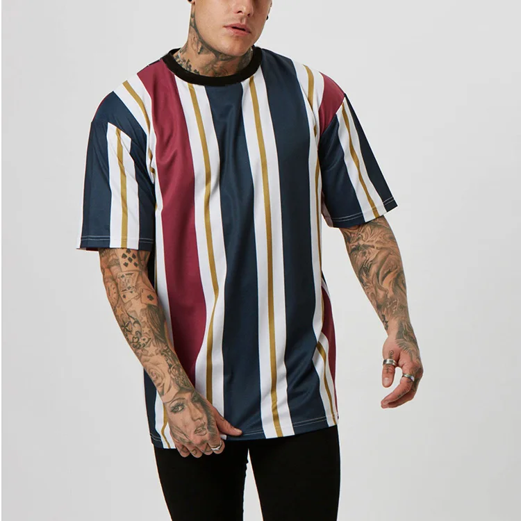 vertical striped t shirt mens