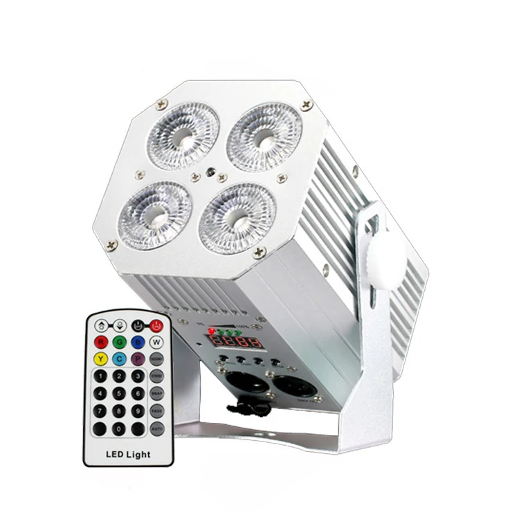 New mini cheap price 4x18w RGBWA+UV Freedom Led Hex Par Wireless DMX IR Remote Control Led Battery Powered Handle Truss Light