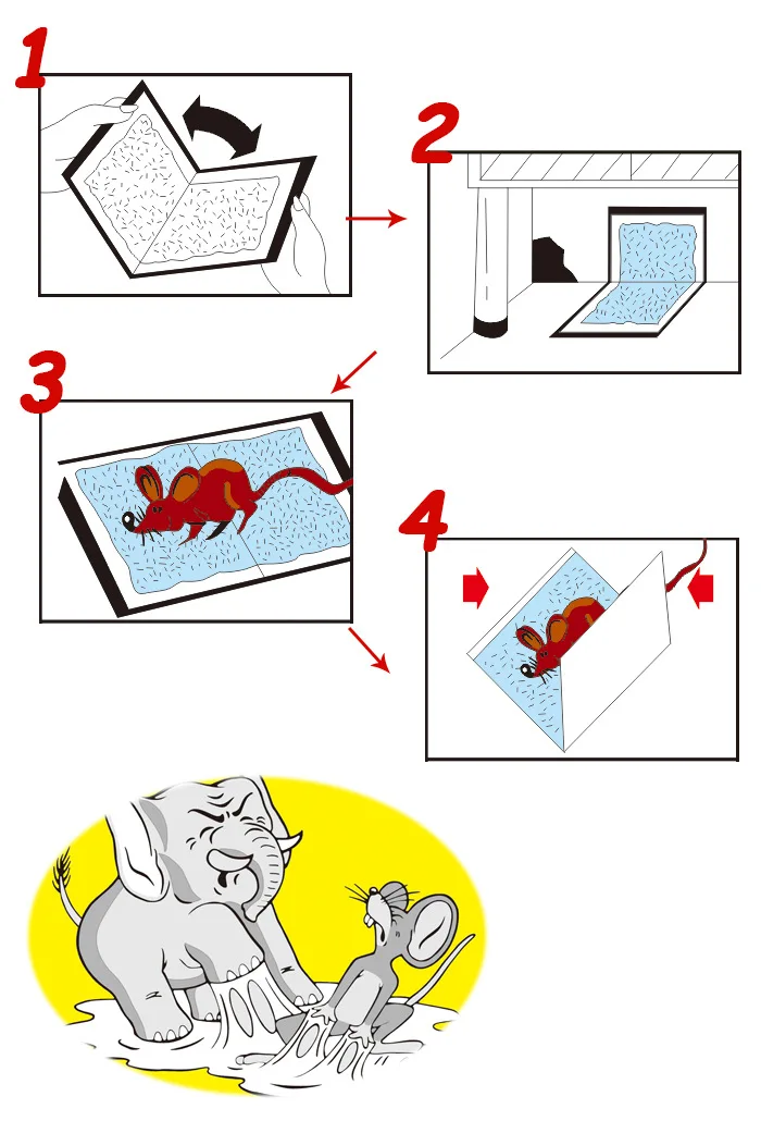 工厂出货胶水陷阱鼠标捕获老鼠胶老鼠杀手陷阱大鼠和小鼠的杀手