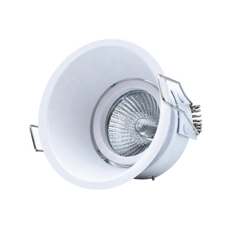 Wholesale aluminum round lamp parts GU10 MR16 led downlight housing