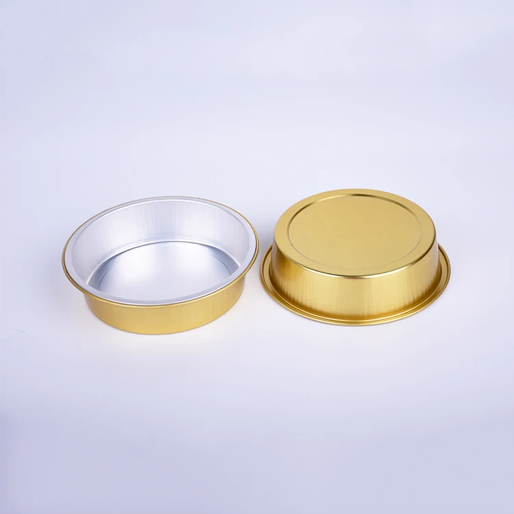 Healthy Colorful Bakery Pan Disposable Microwave Pie Pans Aluminum Foil