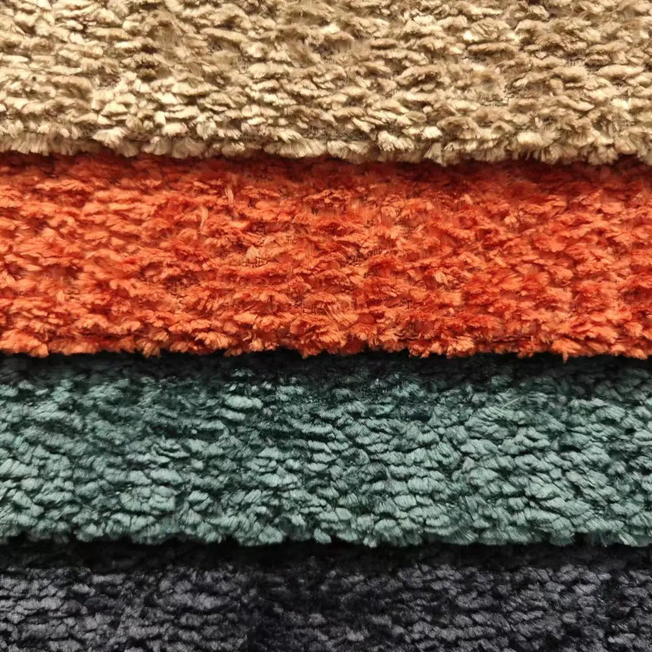 Luxury Thick Fabric Polyester For Sofa Cover Piece Dyed Fabric Material