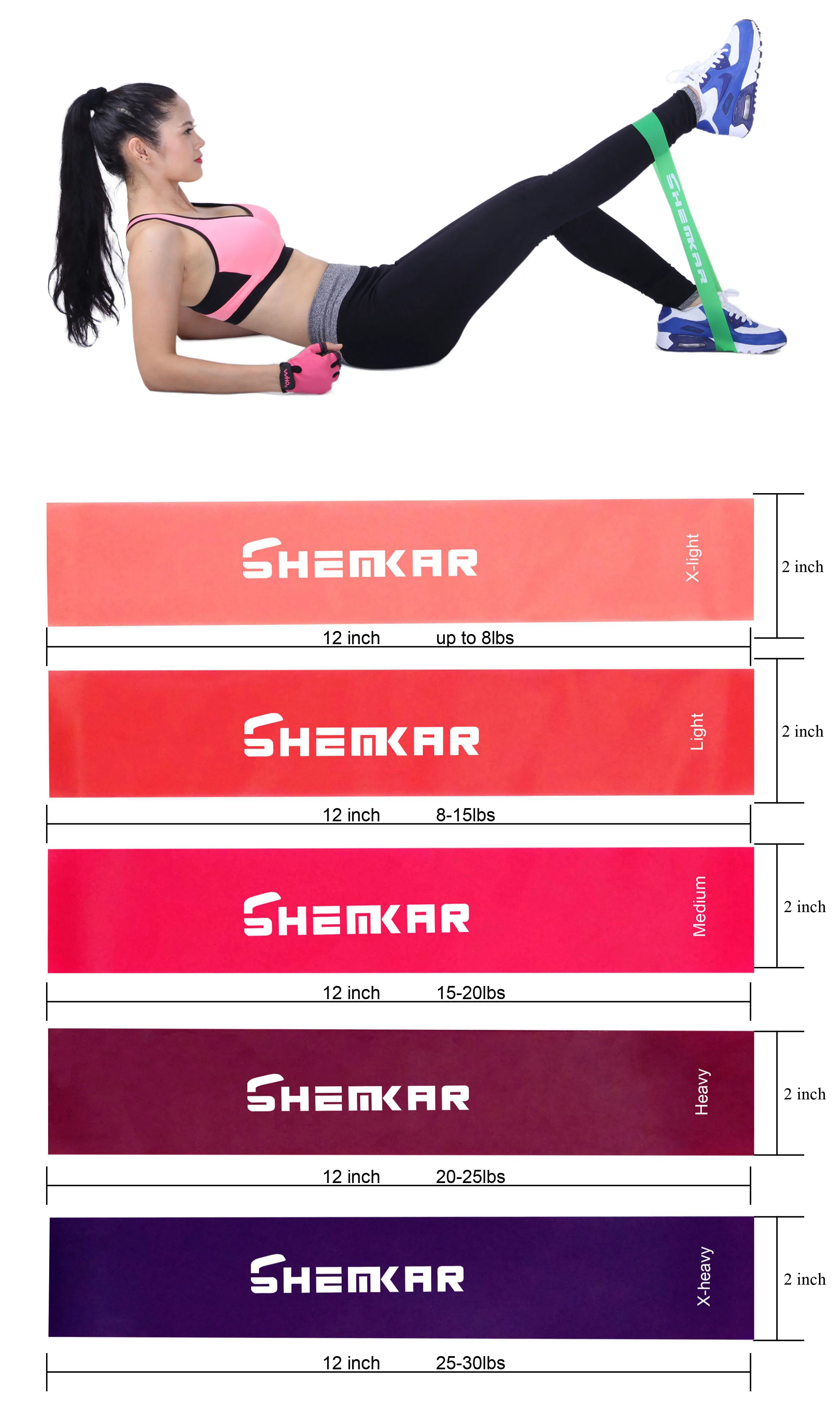 Resistance Band Loop Set Latex Band At Home Band Buy Resistance Band