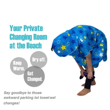 New women customized microfiber poncho hooded bath beach towel for adults with your logo