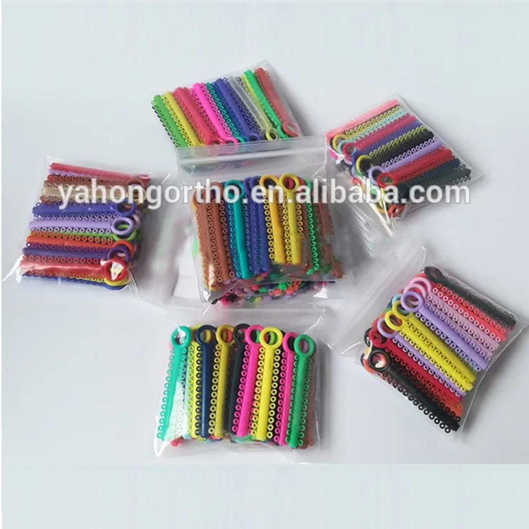 Orthodontic Elastic Ligature Tie Elastomeric Dental Orthodontic Modules