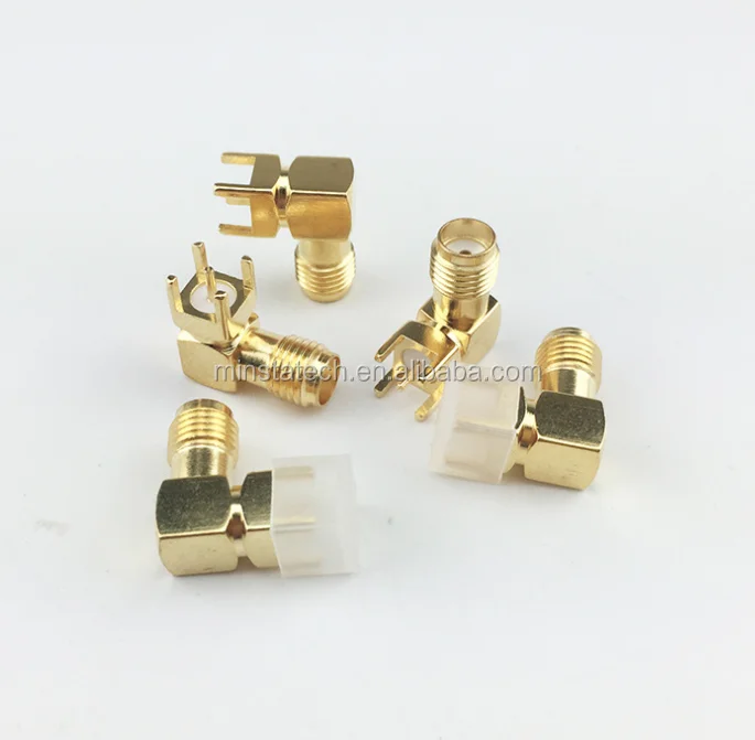 Sma Female Jack Right Angle 90 Degree Pcb Mount Sma-kwe Rf Adapter ...