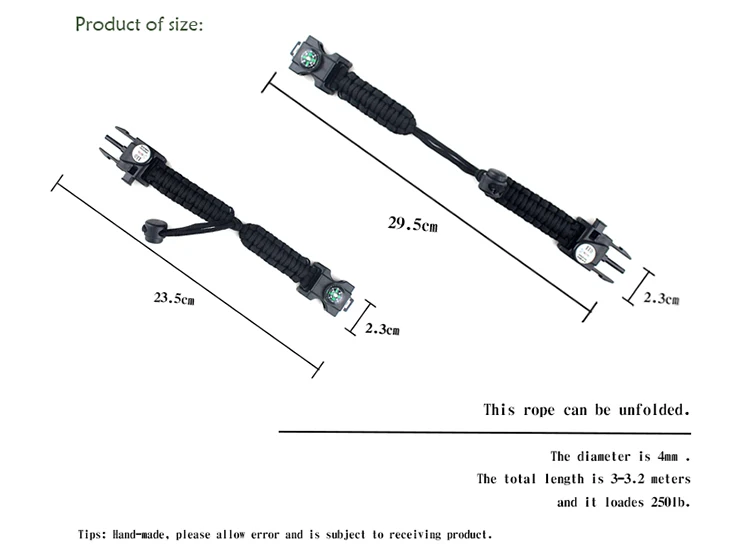 Emergency Survival Bracelet