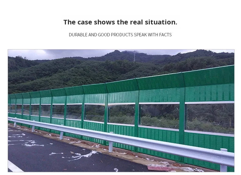 Sounds Absorbent Bridge Highway Bridge Aluminum Steel Sound Barrier Sound Absorption Screen Top ...