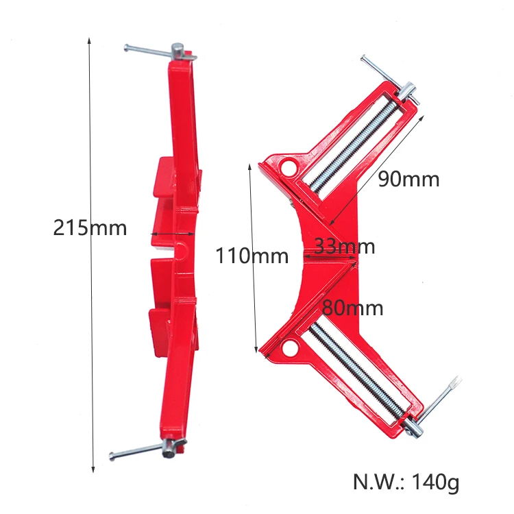Aluminum Alloy Adjustable Clamp Woodworking Carpentry Square Corner