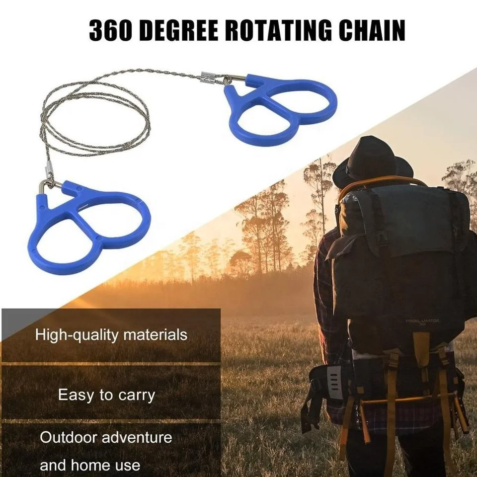 Survival Wire Saw Outdoor Emergency Mini Hand Pocket Stainless Steel