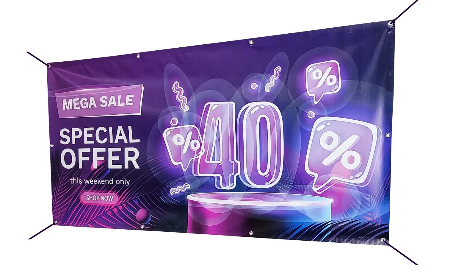 product interior light box uv printed wall advertisement perforated pvc vinyl mesh banner-3