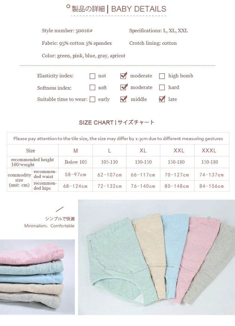 Factory Price Adjustable Underwear Thread High Waist Cotton Anti