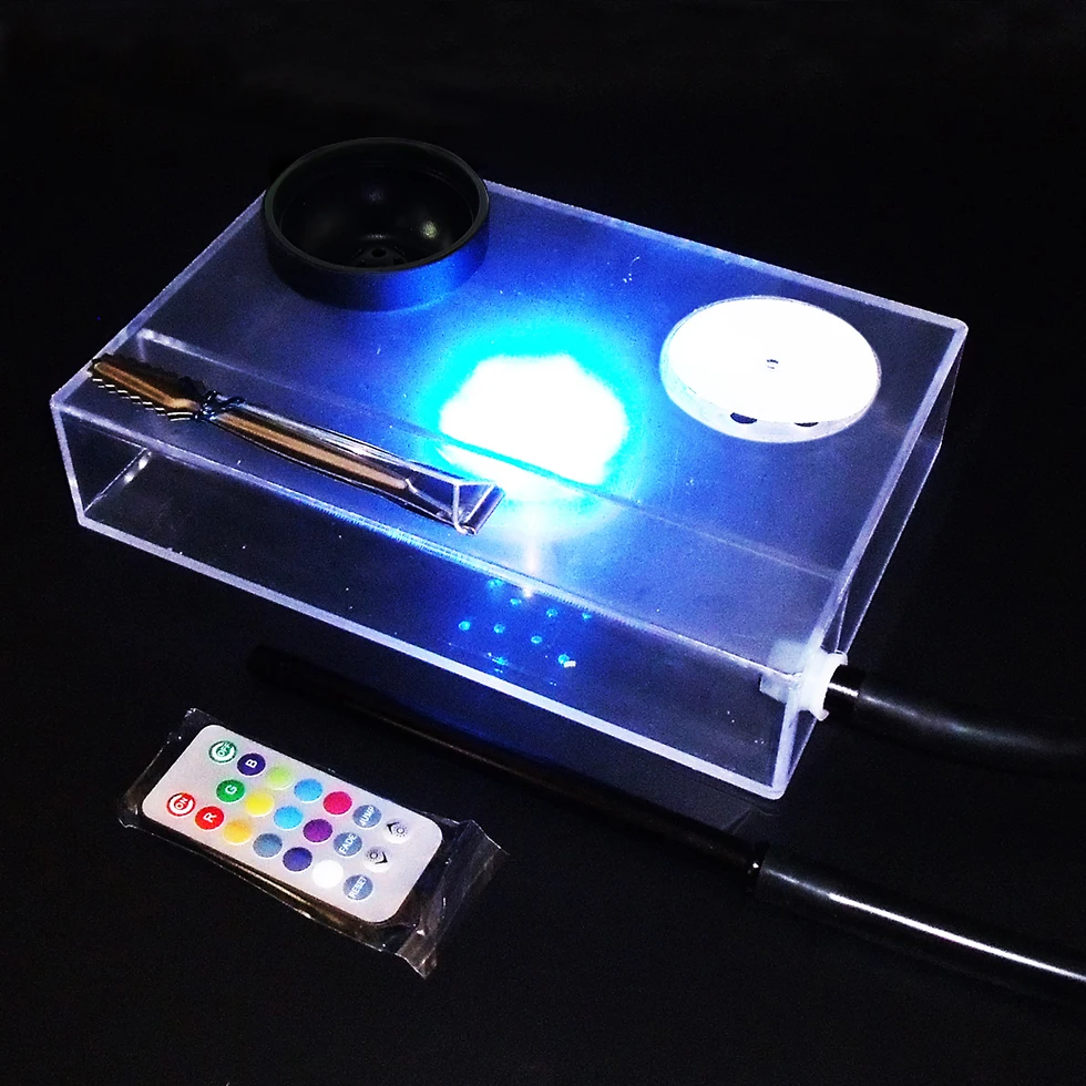 Hot Sale Nargile High Quality Acrylic Square Hookah Book Hookah Boxes