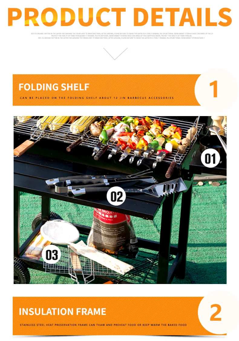 Bbq Grill Charcoal Barbecue Outdoor Pit Patio Backyard Home Meat Cooker