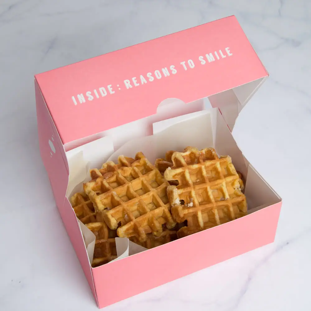 Download Waffle Packaging Box Cardboard Paper Pie Slice Cookie Box ...