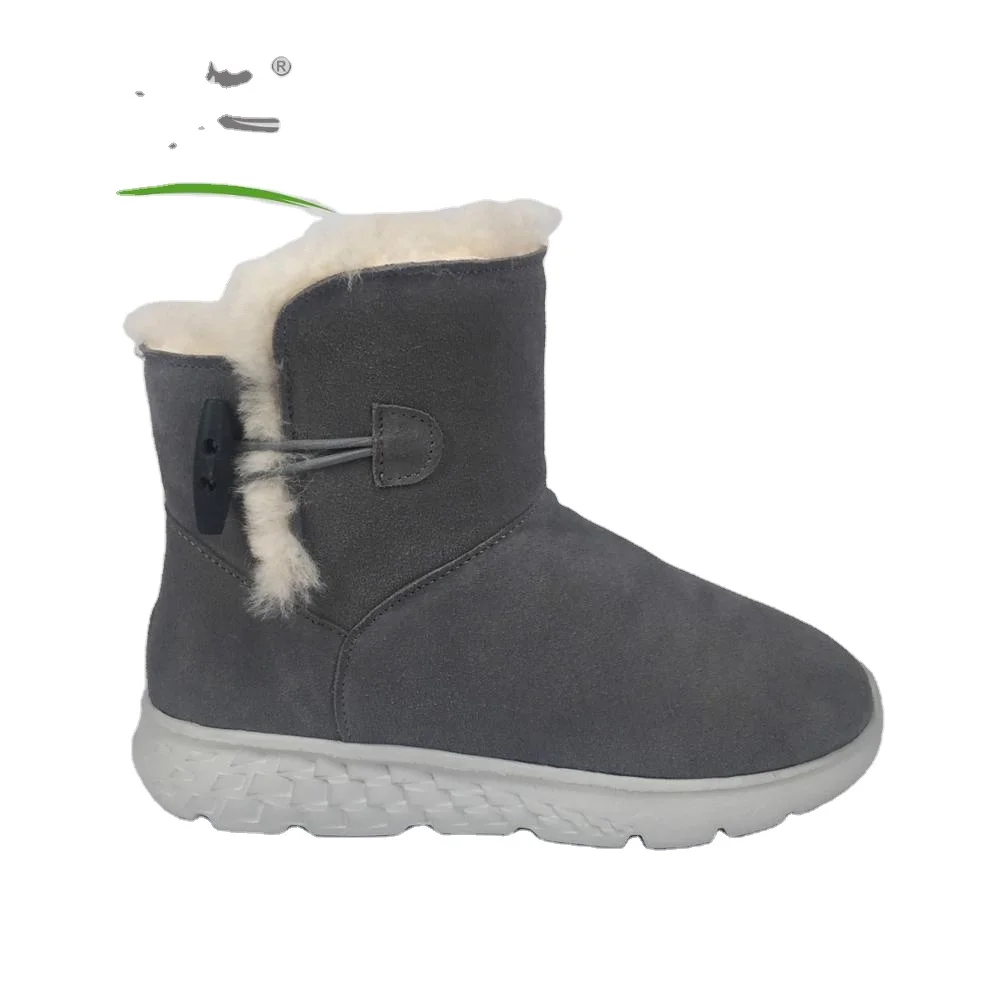 gray fuzzy boots