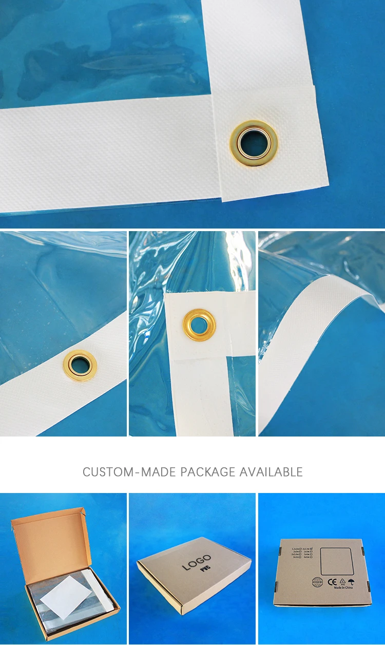 thumbnail interactive-video image 1 of Polymate 10x10 Clear Vinyl Tarp – 24 Mil Smooth, Fire Retardant, USA Made – TVC1010 1 of 3