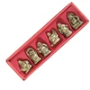 2inch size 100set/carton more color lucky chinese six resin buddha statue