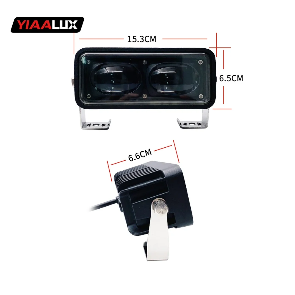 product high performance 50w forklift warning light blue red 10 80v straight line new condition warehouse safety zone light-17