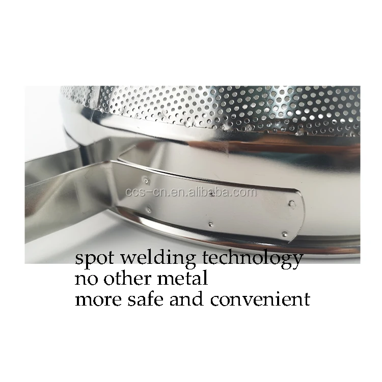 Commercial Kitchen Colander Large Strainer Coarse Mesh Fine Mesh Filter