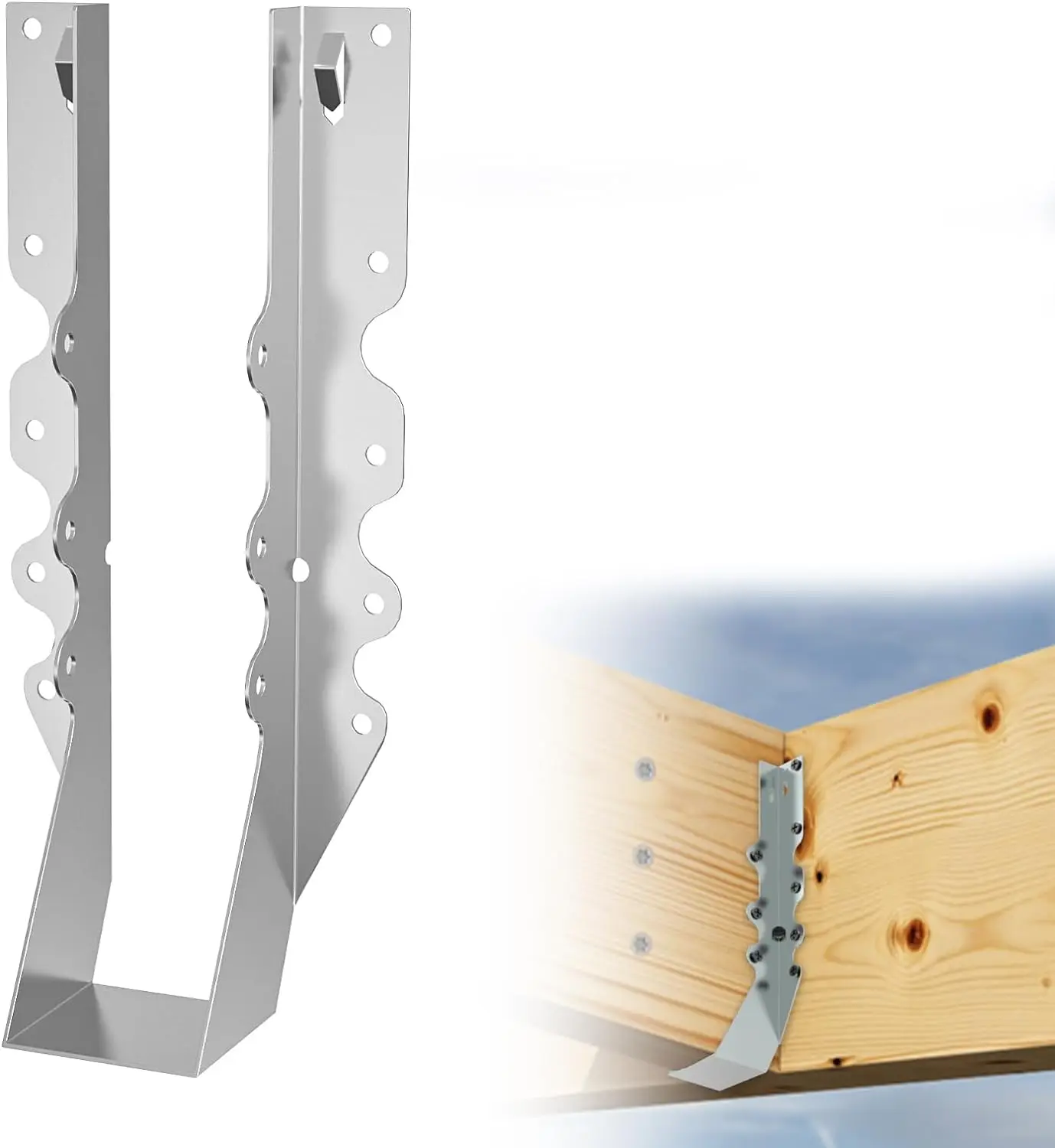 Multi Shaped Galvanized Wood Timber Connectors Bracket Joist Hangers