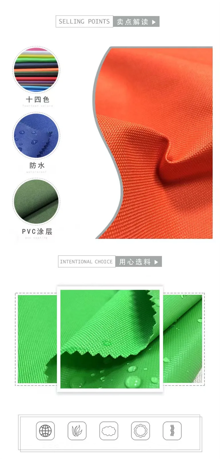 High Quality 600d Pvc Coated Waterproof Polyester Printed 600d Pu ...